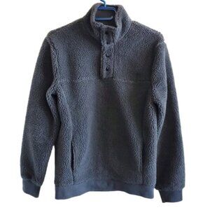 J. Crew Grey Fleece Pullover Sweatshirt Size XS